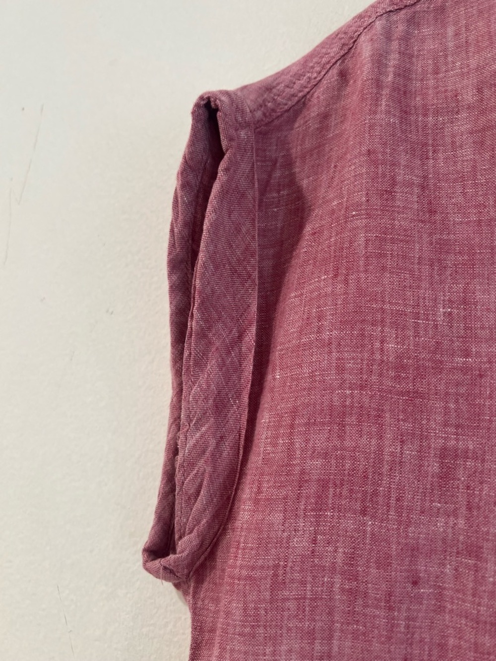 Rachel Zoe Linen Button Front Shirt mauve color S - Picture 6 of 11